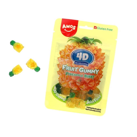 Amos 4D Fruit Gummy Pineapple