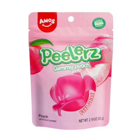 Amos Peelerz Gummy Candy - Peach