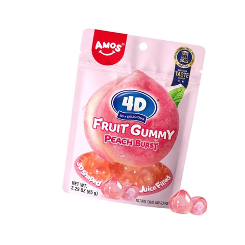Amos 4D Fruit Gummy Peach