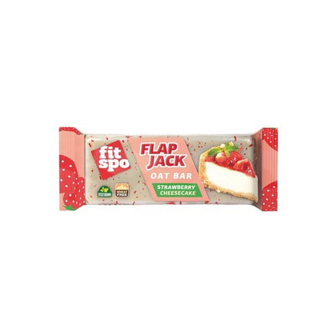 FitSpo Flapjack Strawberry Cheesecake