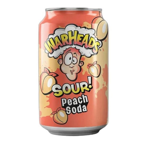 Warheads Peach sour soda