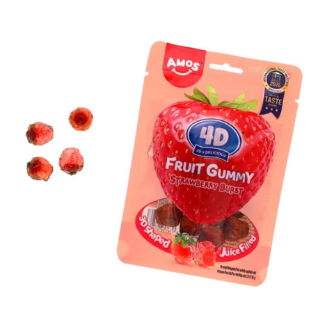 Amos 4D Fruit Gummy Strawberry